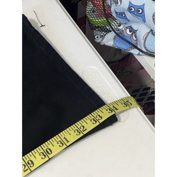 Lee Woman’s Black Denim Jeans Mid Rise Bootcut Pockets Stretch Size 12 Tall EUC - Picture 7 of 8